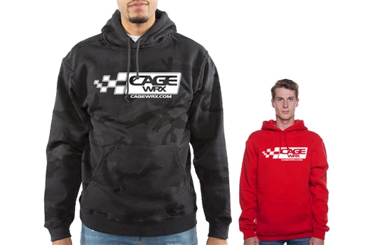 CAGE WRX - Men's Basic Logo Hoodie BLACK CAMO APP-M4-UH-BC-XL - S