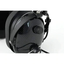 Load image into Gallery viewer, RUGGED RADIO - H22 Over the Head (OTH) Headset for 2-Way Radios - Black Carbon Fiber H22-CF - S