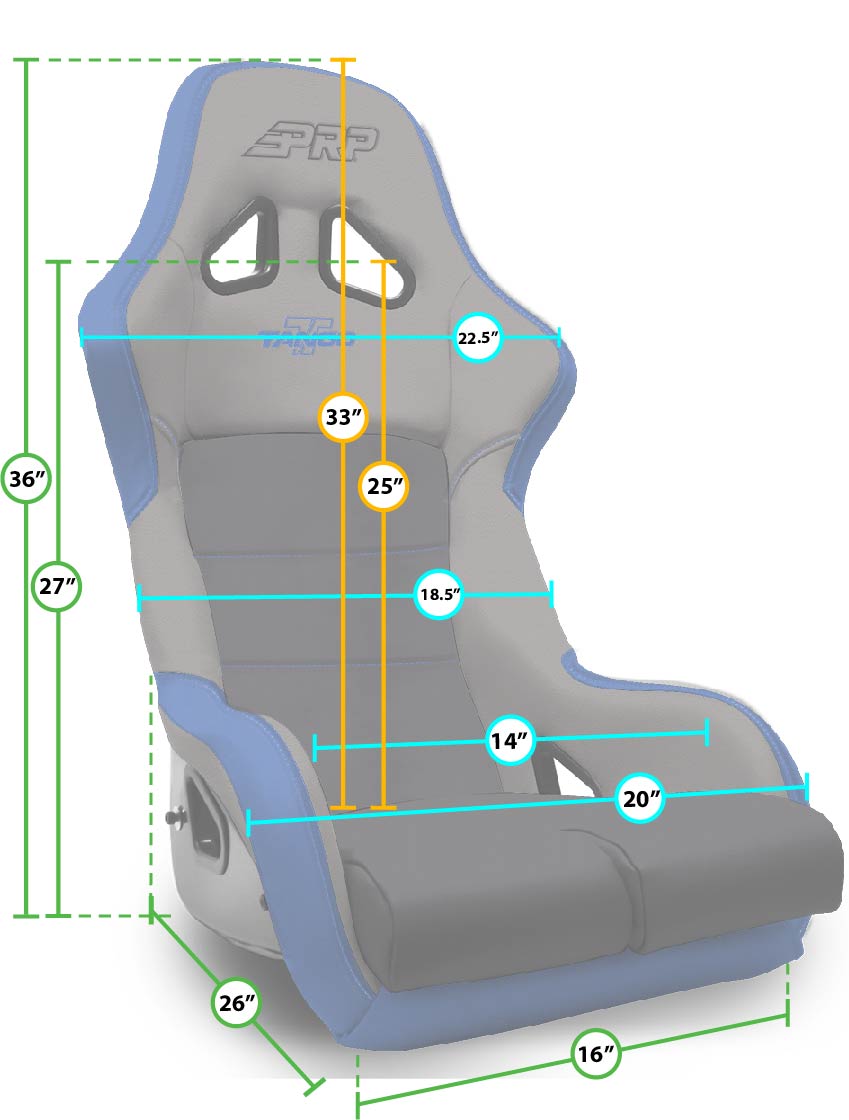 PRP - Tango Composite Seat and Seat Mount RZR