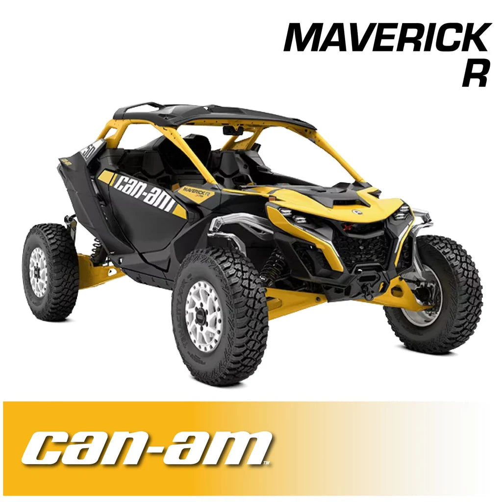 RUGGED RADIO - Can-Am Maverick R Complete Communication Kit with Rocker Switch Bluetooth Intercom and 2-Way Radio - MAVR-696RS-M1-HK