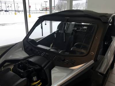 EXTREME METAL PRODUCTS - Can-Am Maverick X3 Laminated Glass Windshield with Slide Vent