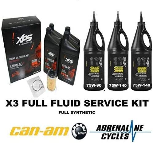 MISC - Can Am Maverick X3 10W-50 Oil Change Kit W/Gear Oil #Ac-X3-Fsok