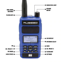 Load image into Gallery viewer, RUGGED RADIO - Rugged R1 Business Band Handheld - Digital and Analog  R1 - S
