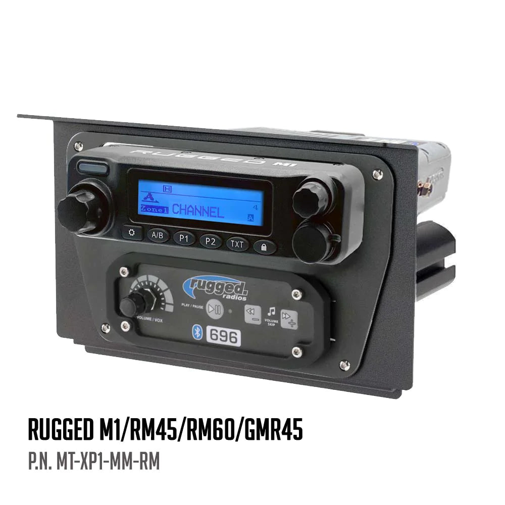 RUGGED RADIO - Polaris XP1 Mount Kit for M1 / RM60 / GMR45 Radio and Rugged Intercom  MT-XP1-MM-RM