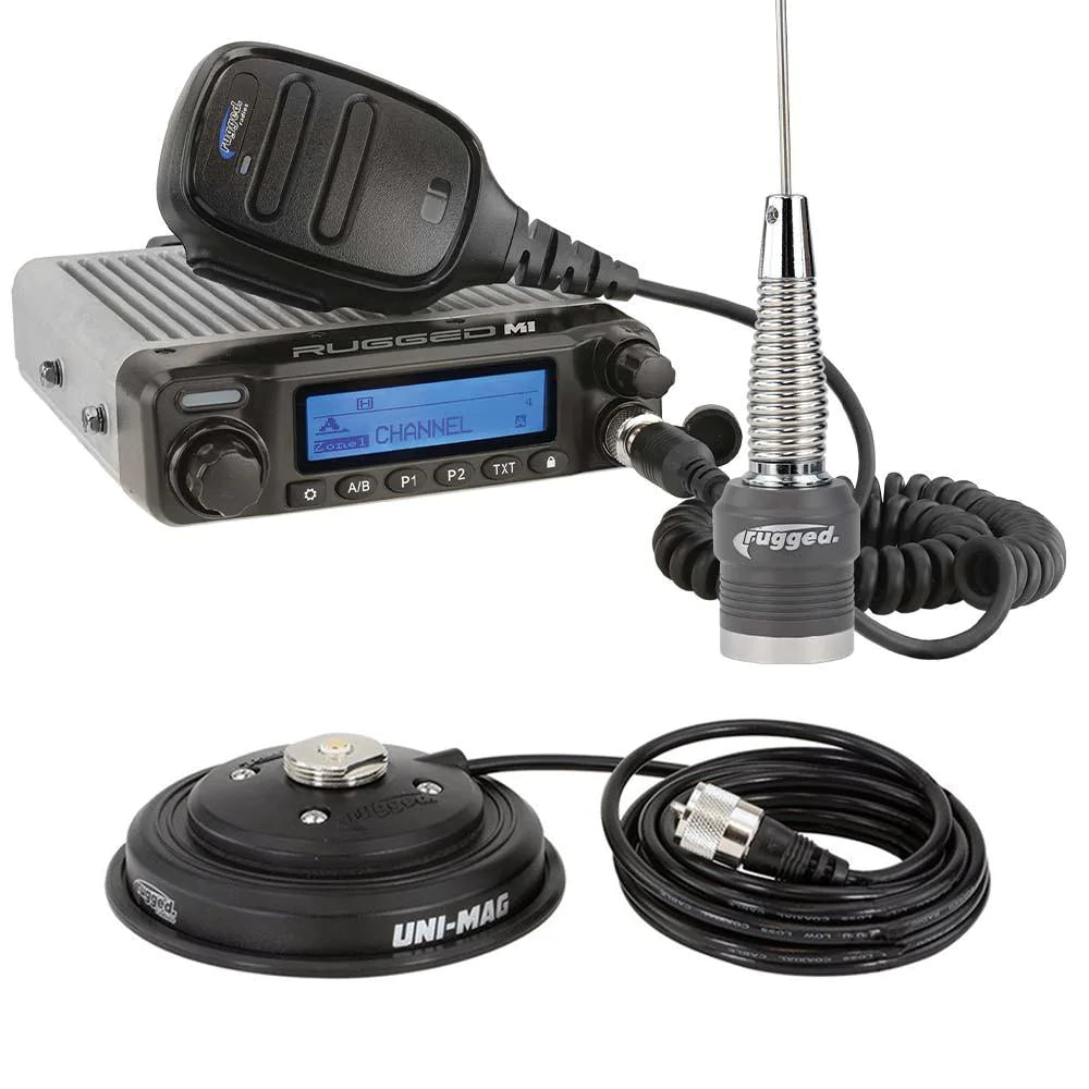 RUGGED RADIO - Radio Kit - Rugged M1 RACE SERIES Waterproof Mobile with Antenna - Digital and Analog RK-M1-V
